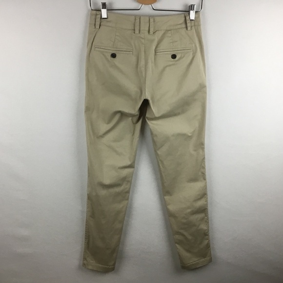 Vince Tan Rolled Cuff Boyfriend Trousers. - Picture 4 of 9